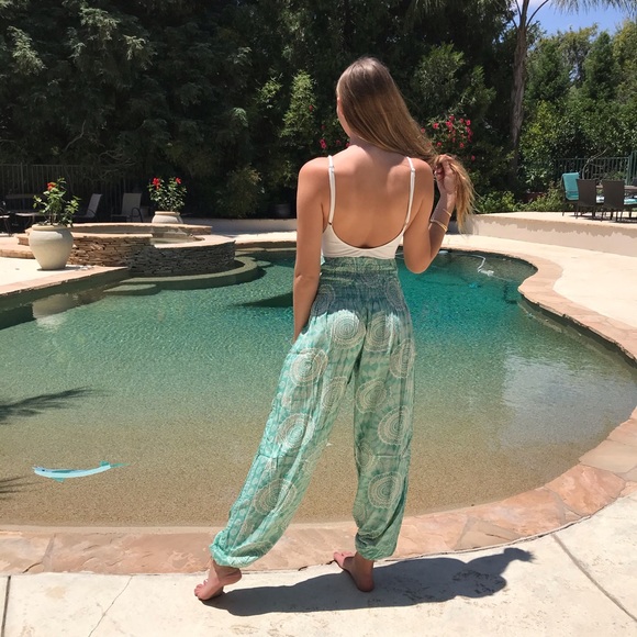 Lotus & Luna Harem Pants in Ocean - Picture 13 of 17